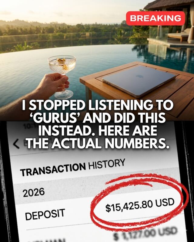 I stopped listening to gurus viral post with transaction proof